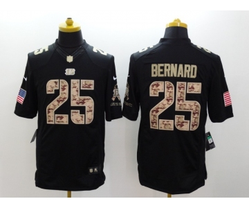 nike nfl jerseys cincinnati bengals #25 bernard black[salute to service limited]