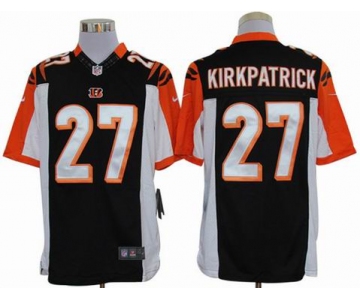 nike nfl jerseys cincinnati bengals #27 kirkpatrick black[nike limited]