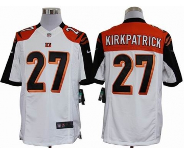 nike nfl jerseys cincinnati bengals #27 kirkpatrick white[nike limited]