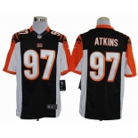 nike nfl jerseys cincinnati bengals #97 atkins black[nike limited]