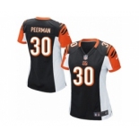 Women's Nike Cincinnati Bengals #30 Cedric Peerman Game Black Team Color NFL Jersey