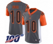 Youth Cincinnati Bengals #10 Kevin Huber Limited Silver Inverted Legend 100th Season Football Jersey