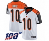 Youth Cincinnati Bengals #10 Kevin Huber White Vapor Untouchable Limited Player 100th Season Football Jersey