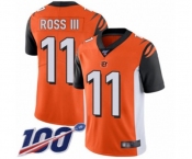 Youth Cincinnati Bengals #11 John Ross Orange Alternate Vapor Untouchable Limited Player 100th Season Football Jersey