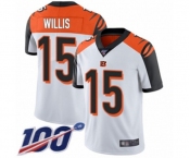 Youth Cincinnati Bengals #15 Damion Willis White Vapor Untouchable Limited Player 100th Season Football Jersey