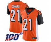 Youth Cincinnati Bengals #21 Darqueze Dennard Orange Alternate Vapor Untouchable Limited Player 100th Season Football Jersey