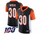 Youth Cincinnati Bengals #30 Jessie Bates III Black Team Color Vapor Untouchable Limited Player 100th Season Football Jersey