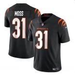 Youth Cincinnati Bengals #31 Zack Moss Black Vapor Untouchable Limited Stitched Jersey