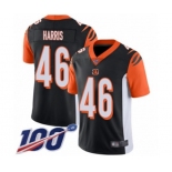 Youth Cincinnati Bengals #46 Clark Harris Black Team Color Vapor Untouchable Limited Player 100th Season Football Jersey