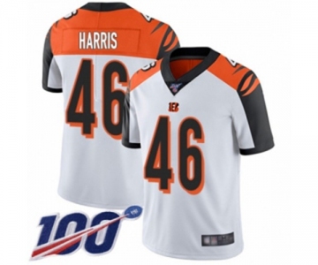 Youth Cincinnati Bengals #46 Clark Harris White Vapor Untouchable Limited Player 100th Season Football Jersey