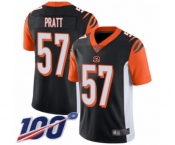 Youth Cincinnati Bengals #57 Germaine Pratt Black Team Color Vapor Untouchable Limited Player 100th Season Football Jersey