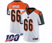 Youth Cincinnati Bengals #66 Trey Hopkins White Vapor Untouchable Limited Player 100th Season Football Jersey