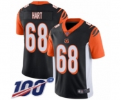 Youth Cincinnati Bengals #68 Bobby Hart Black Team Color Vapor Untouchable Limited Player 100th Season Football Jersey