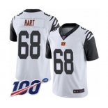 Youth Cincinnati Bengals #68 Bobby Hart Limited White Rush Vapor Untouchable 100th Season Football Jersey