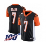 Youth Cincinnati Bengals #7 Boomer Esiason Black Team Color Vapor Untouchable Limited Player 100th Season Football Jersey