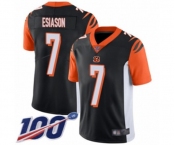 Youth Cincinnati Bengals #7 Boomer Esiason Black Team Color Vapor Untouchable Limited Player 100th Season Football Jersey