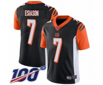 Youth Cincinnati Bengals #7 Boomer Esiason Black Team Color Vapor Untouchable Limited Player 100th Season Football Jersey