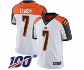 Youth Cincinnati Bengals #7 Boomer Esiason White Vapor Untouchable Limited Player 100th Season Football Jersey