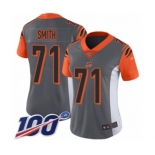 Youth Cincinnati Bengals #71 Andre Smith Limited Silver Inverted Legend 100th Season Football Jersey