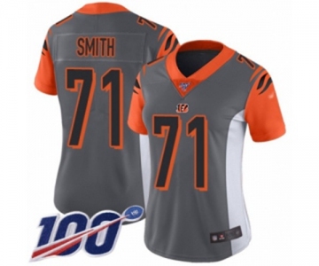 Youth Cincinnati Bengals #71 Andre Smith Limited Silver Inverted Legend 100th Season Football Jersey