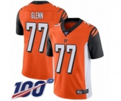 Youth Cincinnati Bengals #77 Cordy Glenn Orange Alternate Vapor Untouchable Limited Player 100th Season Football Jersey