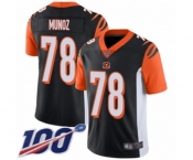 Youth Cincinnati Bengals #78 Anthony Munoz Black Team Color Vapor Untouchable Limited Player 100th Season Football Jersey