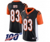 Youth Cincinnati Bengals #83 Tyler Boyd Black Team Color Vapor Untouchable Limited Player 100th Season Football Jersey