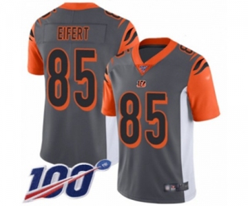 Youth Cincinnati Bengals #85 Tyler Eifert Limited Silver Inverted Legend 100th Season Football Jersey