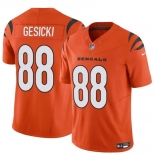 Youth Cincinnati Bengals #88 Mike Gesicki Orange 2024 F.U.S.E. Vapor Untouchable Limited Stitched Jersey