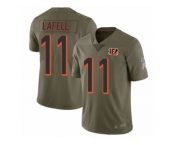 Youth Nike Cincinnati Bengals #11 Brandon LaFell Limited Olive 2017 Salute to Service NFL Jersey