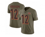 Youth Nike Cincinnati Bengals #12 Alex Erickson Limited Olive 2017 Salute to Service NFL Jersey