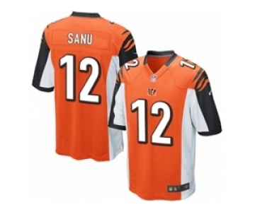 Youth Nike Cincinnati Bengals #12 Mohamed Sanu Orange Alternate NFL Jersey