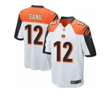 Youth Nike Cincinnati Bengals #12 Mohamed Sanu White NFL Jersey