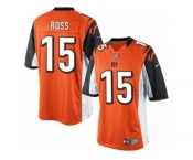 Youth Nike Cincinnati Bengals #15 John Ross Limited Orange Alternate NFL Jersey