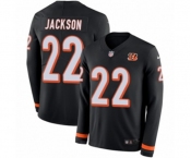 Youth Nike Cincinnati Bengals #22 William Jackson Limited Black Therma Long Sleeve NFL Jersey