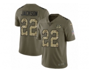 Youth Nike Cincinnati Bengals #22 William Jackson Limited Olive Camo 2017 Salute to Service NFL Jersey