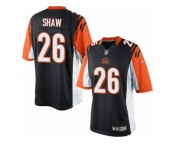 Youth Nike Cincinnati Bengals #26 Josh Shaw Limited Black Team Color NFL Jersey