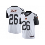 Youth Nike Cincinnati Bengals #26 Josh Shaw Limited White Rush NFL Jersey