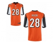 Youth Nike Cincinnati Bengals #28 Joe Mixon Game Orange Alternate NFL Jersey