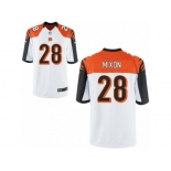 Youth Nike Cincinnati Bengals #28 Joe Mixon Game White NFL Jersey