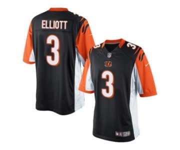 Youth Nike Cincinnati Bengals #3 Jake Elliott Limited Black Team Color NFL Jersey