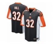 Youth Nike Cincinnati Bengals #32 Jeremy Hill Game Black Team Color NFL Jersey