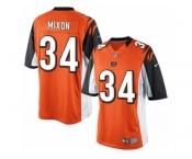 Youth Nike Cincinnati Bengals #34 Joe Mixon Limited Orange Alternate NFL Jersey