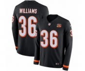 Youth Nike Cincinnati Bengals #36 Shawn Williams Limited Black Therma Long Sleeve NFL Jersey