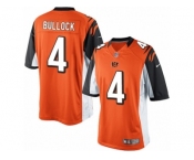 Youth Nike Cincinnati Bengals #4 Randy Bullock Limited Orange Alternate NFL Jersey