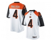 Youth Nike Cincinnati Bengals #4 Randy Bullock Limited White NFL Jersey