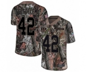 Youth Nike Cincinnati Bengals #42 Clayton Fejedelem Limited Camo Rush Realtree NFL Jersey