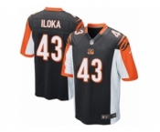 Youth Nike Cincinnati Bengals #43 George Iloka Black Team Color NFL Jersey