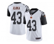 Youth Nike Cincinnati Bengals #43 George Iloka Limited White Rush NFL Jersey