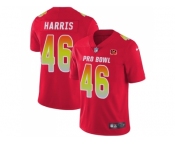 Youth Nike Cincinnati Bengals #46 Clark Harris Red Stitched NFL Limited AFC 2018 Pro Bowl Jersey